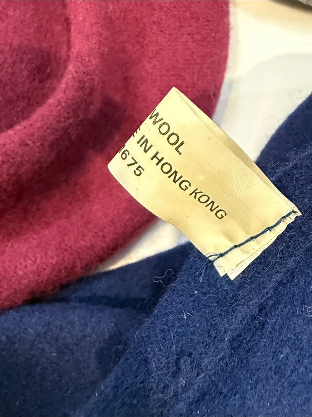 Three Wool Berets in Navy, Burgundy, and Gray